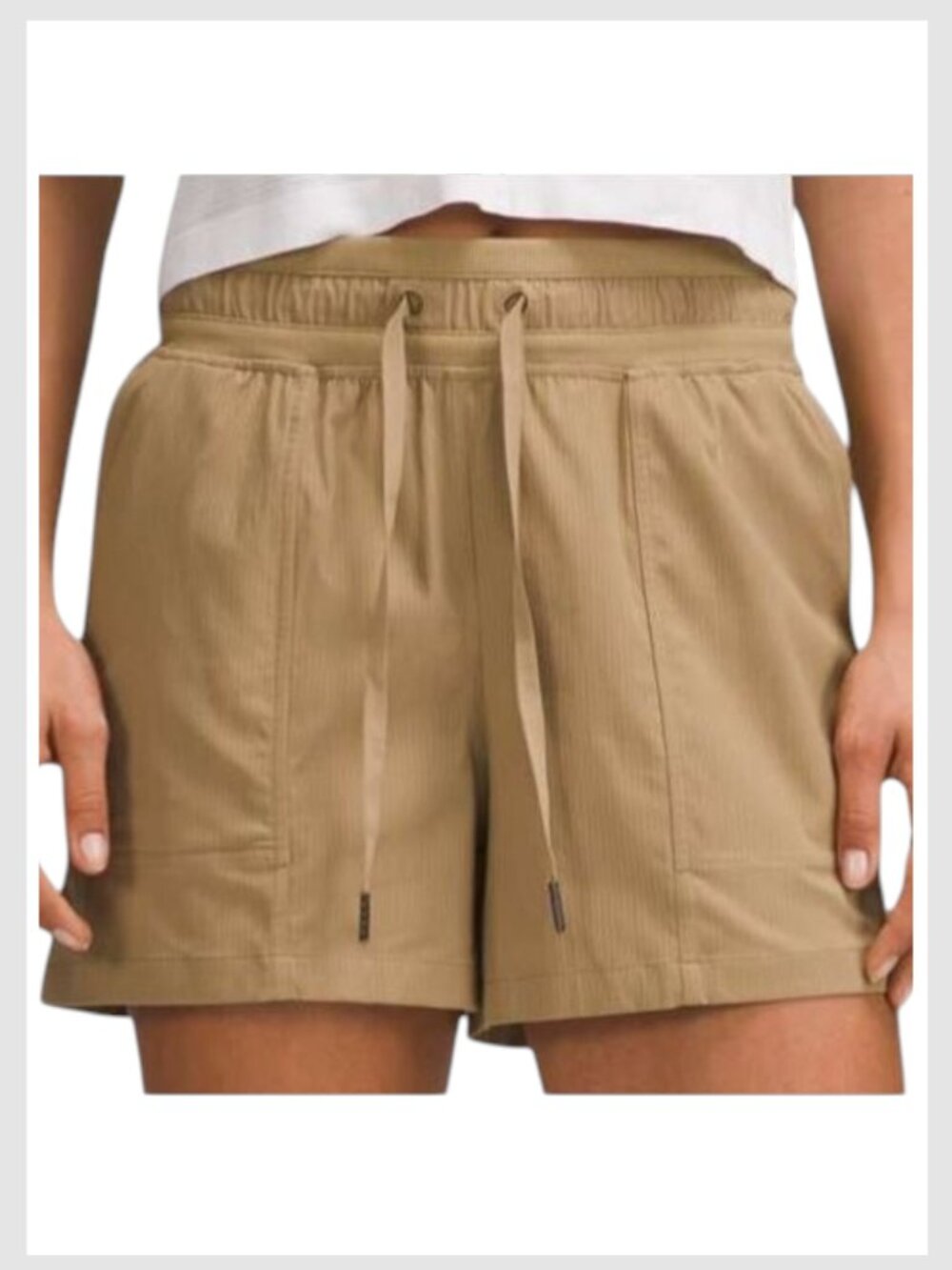Lululemon Dance Studio High-Rise Shorts Filbert Tan Size 0